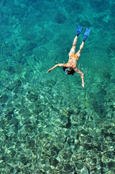 Sexy woman snorkeling — Stock Photo, Image