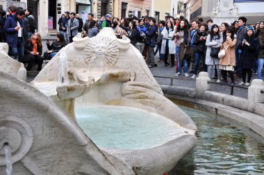 İspanyol Meydanı (Piazza di Spagna). Roma İtalya