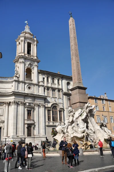 Piazza Navona a Roma, Italia — Foto Stock