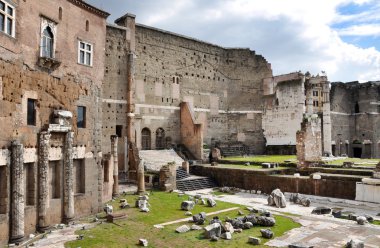 İmparator Augustus'un imparatorluk Forumu. Roma, İtalya
