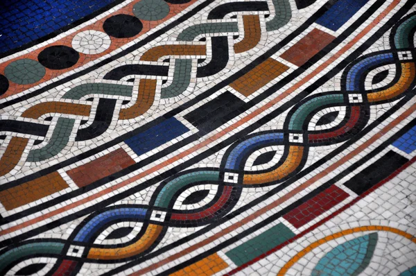 Detail of mosaic tiled floor — Stock Photo, Image