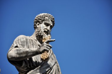 Saint Peter Saint Peter kare heykeli. Vatikan Şehri