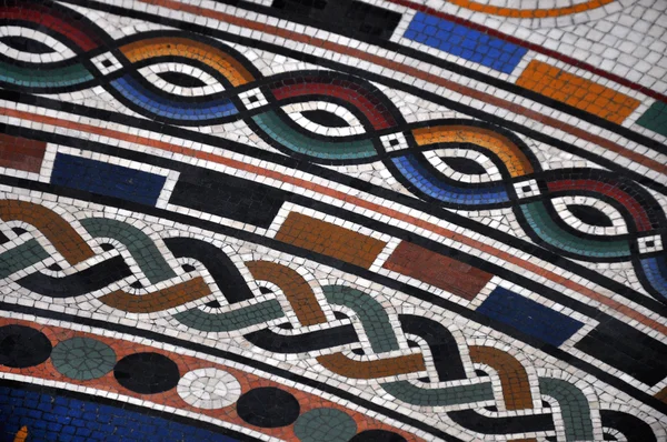 Mozaika wyłożone kafelkami podłogi w muzeach Watykańskich — Zdjęcie stockowe