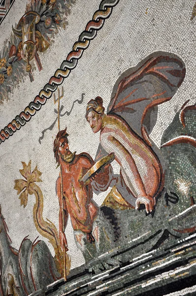 Kafelki podłogowe starożytnej mozaiki w Watykanie — Zdjęcie stockowe