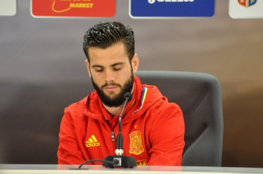 Basın toplantısı berfore Romanya - İspanya dostu futbol maçı