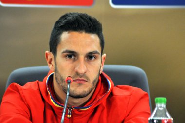 Basın toplantısı berfore Romanya - İspanya dostu futbol maçı