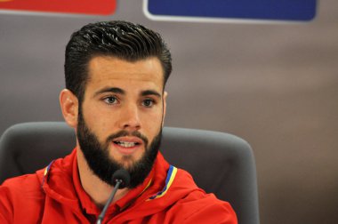 Basın toplantısı berfore Romanya - İspanya dostu futbol maçı