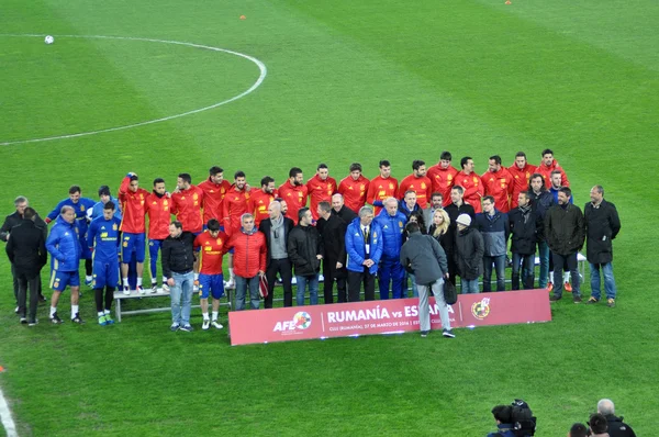 Fotboll i Spanien under en fotosession i st — Stockfoto