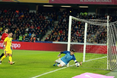 Iker Casillas, İspanya kaleci bir maç sırasında