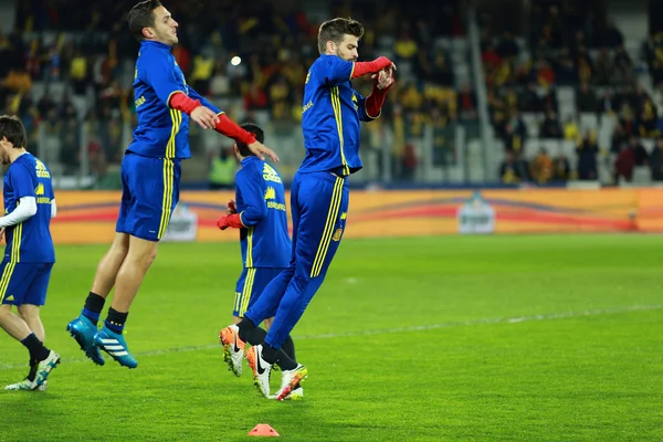 Warm-up before a soccer match — Stock Photo, Image