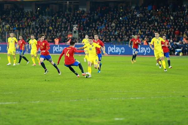 Rumunsko vs Španělsko zápas před Euro 2016 — Stock fotografie