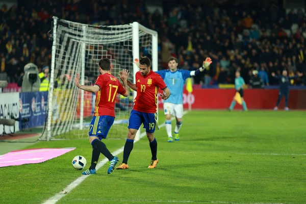 루마니아 vs 스페인 유로 2016 전에 일치 — 스톡 사진