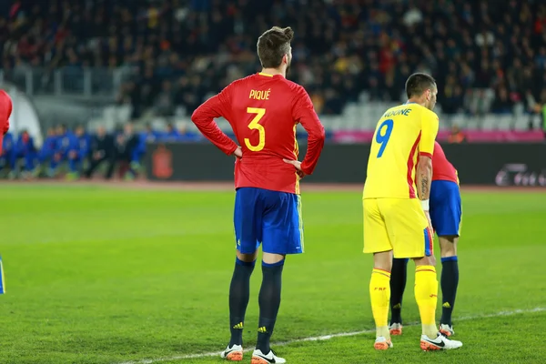 Spiel Rumänien gegen Spanien vor der EM 2016 — Stockfoto