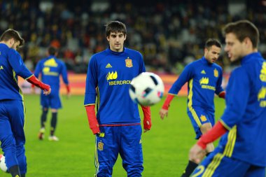 Bir futbol maçı önce ısınma