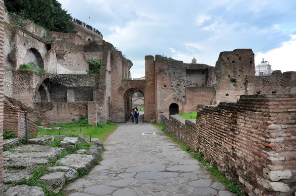 로마의 포럼, 로마, 이탈리아에서에서 고 고 학적 발굴 — 스톡 사진