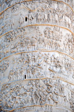 Traianus sütunu, Trajan'ın sütun ayrıntılarını. Roma, İtalya
