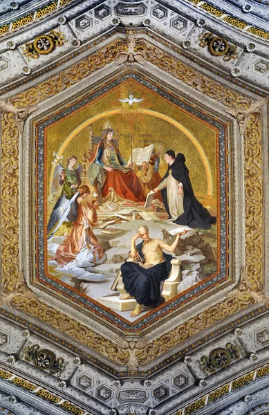 Malerier i Vatikanet – stockfoto