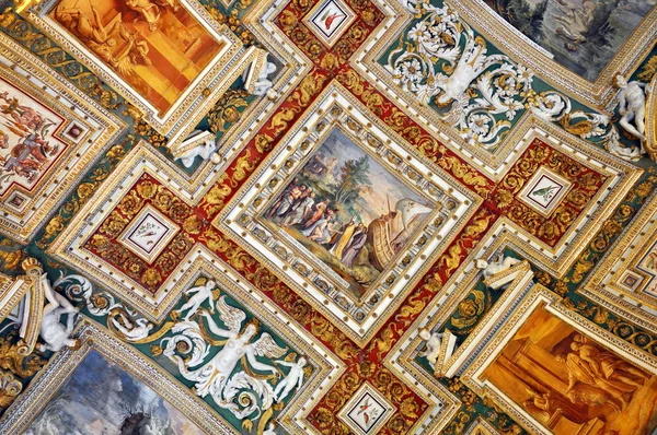 Dipinti nella Galleria delle Mappe, Vaticano — Foto Stock