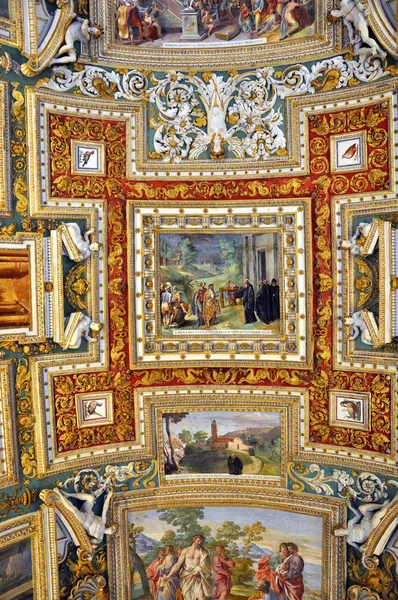 Pinturas na Galeria dos Mapas, Vaticano — Fotografia de Stock