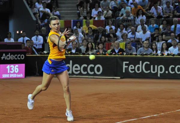 Tennisser Simona Halep tijdens een wedstrijd — Stockfoto