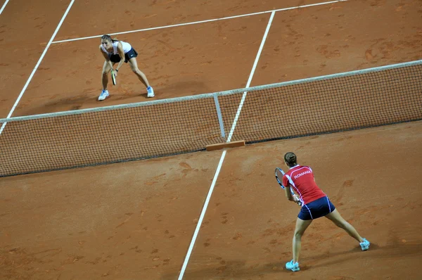 Tennis-Doppelmatch der Frauen — Stockfoto