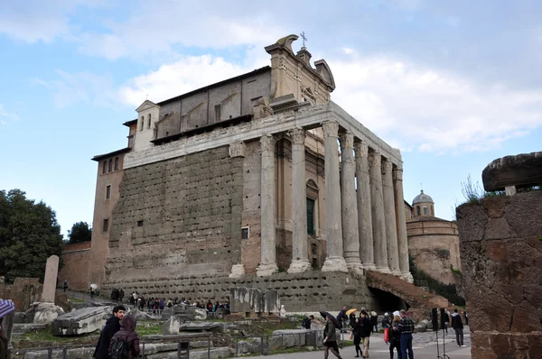 Escavações arqueológicas no Fórum Romano, Roma, Itália — Fotografia de Stock