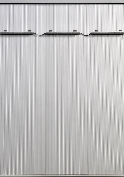Листовой металл, гофрированная стена — стоковое фото