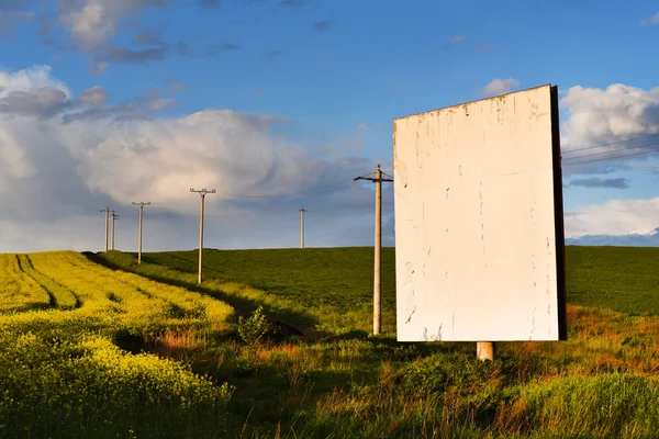 Billboard kopia utrymme marknadsföring kommersiella reklamkoncept — Stockfoto