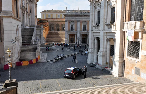 Praça Piazza del Campidoglio, Roma — Fotografia de Stock