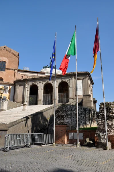 Piazza del Campidoglio square, Rome — Stock Photo, Image