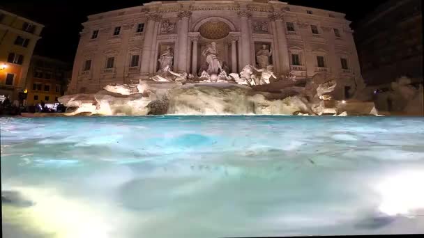 Fontana di Trevi, Roma — Video Stock