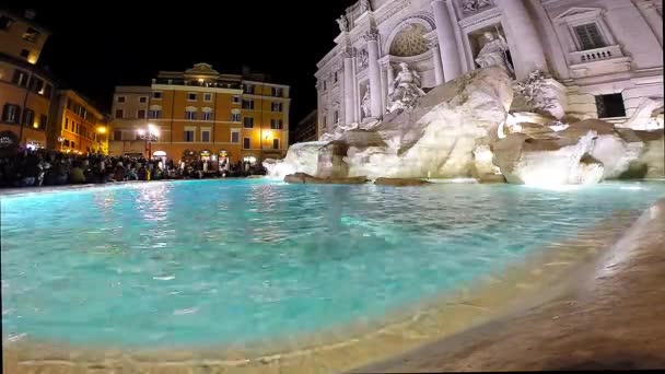 Fontanna di Trevi, Rzym, Włochy — Wideo stockowe