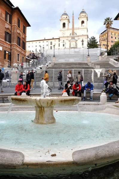 Piazza di spagna, Rzym Włochy — Zdjęcie stockowe