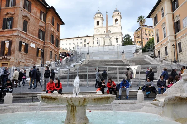 Náměstí Piazza di spagna, Řím Itálie — Stock fotografie