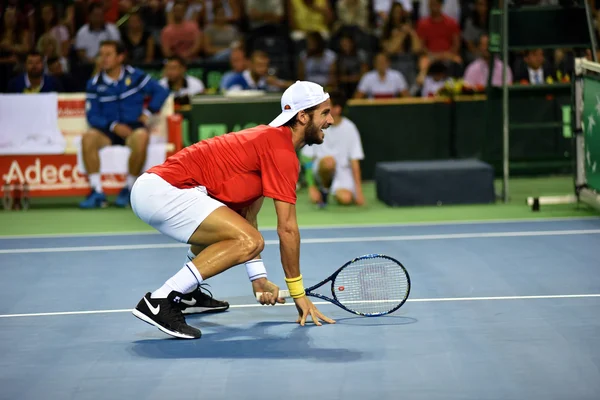 Tennista in azione — Foto Stock