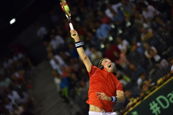 Tennista in azione — Foto Stock