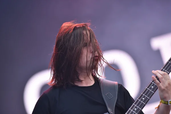 Guitarrista no concerto de rock — Fotografia de Stock