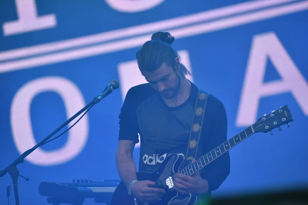 Guitarrista en concierto de rock — Foto de Stock