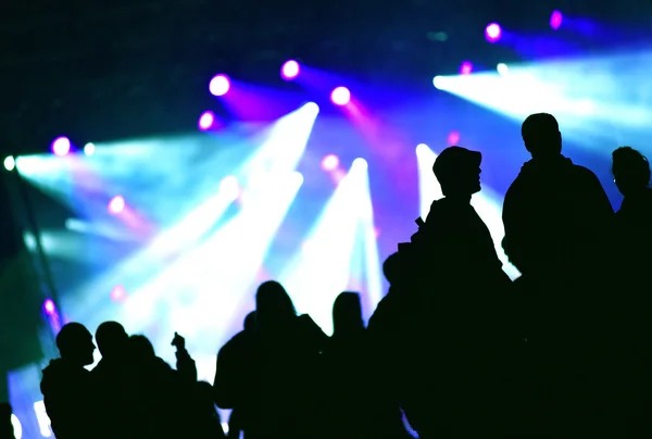 Folkmassa vid konsert — Stockfoto