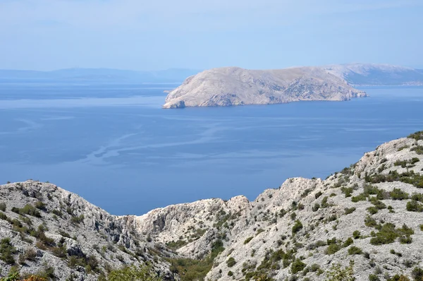 Adriatic rocky coast in Dalmatia — Stock Photo, Image