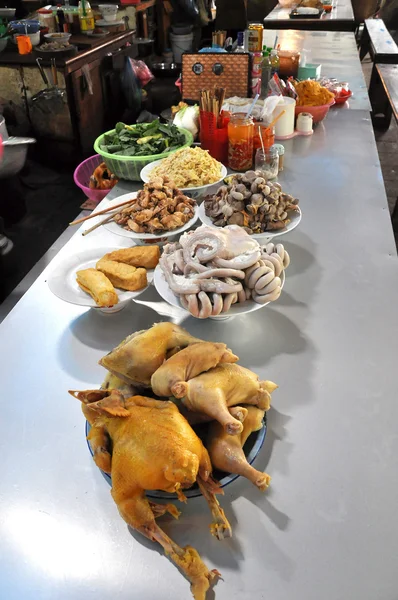 Αγορά ασιατική βρώμικο κρέατος — Φωτογραφία Αρχείου