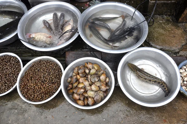 Zeevruchten in een markt — Stockfoto