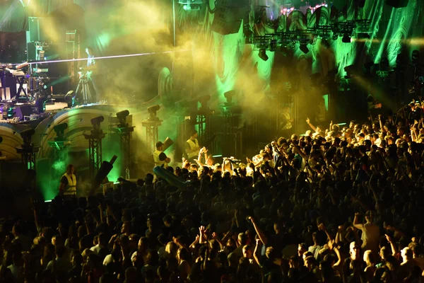 Crowd at concert — Stock Photo, Image