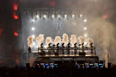 Kalabalık, binlerce insan Müzik Festivali