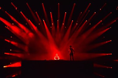 DJ Sahne Alanı'nda karıştırma Afrojack