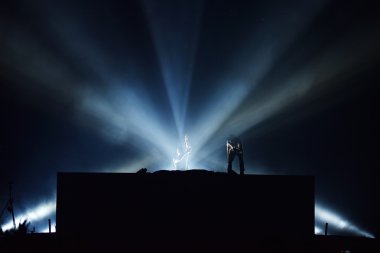 DJ Sahne Alanı'nda karıştırma Afrojack