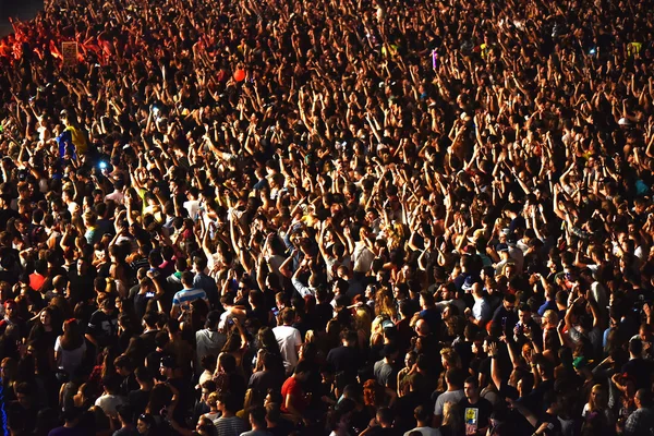 Folle divertirsi in uno stadio — Foto Stock