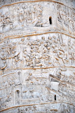 Traianus sütunu, Trajan'ın sütun ayrıntılarını. Roma, İtalya