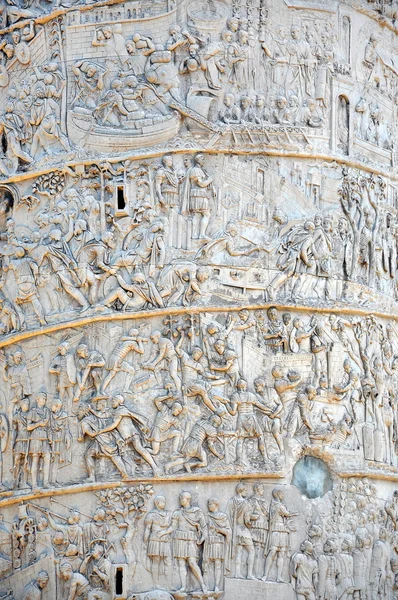 Detail der Säule des traianus, der trajanischen Säule. rom, italien — Stockfoto