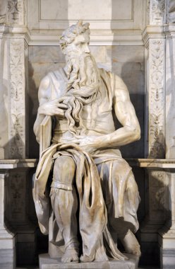 Moses Michelangelo V San Pietro Kilisesi tarafından heykeli